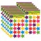 Bright Stars Stickers (die cut star shape), 120 Per Pack, 12 Packs